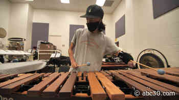 High school percussionist finds passion for music despite burn injuries