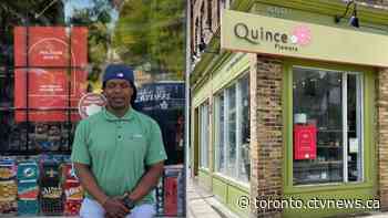 Rest in peace: More than 400 tombstones placed in Toronto small business storefronts
