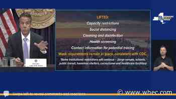 Cuomo: 'Nearly all' COVID restrictions to be lifted when NY hits 70% vaccinated