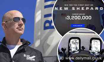 Bids to become the first paying customer on Jeff Bezos' Blue Origin spacecraft top $3 million