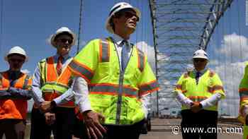 Buttigieg delivers Biden's infrastructure message from bridge with cracked steel beam