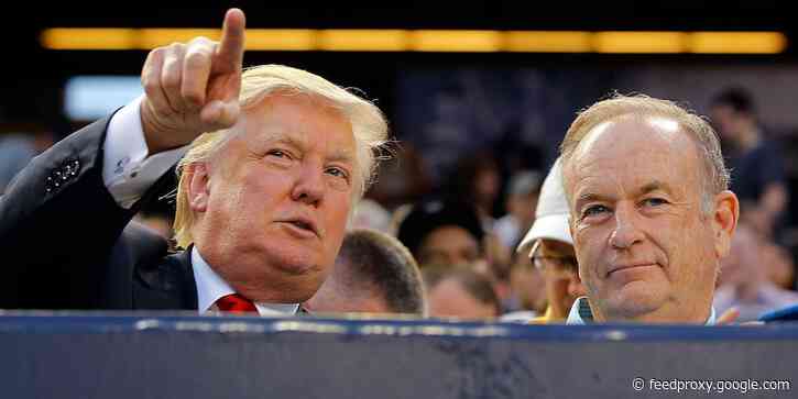 Trump and disgraced former Fox News anchor Bill O'Reilly are going on a speaking tour together