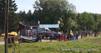 Oil pipeline foes protest Enbridge's Line 3 in Minnesota