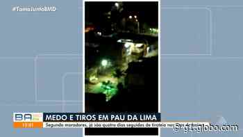 VÍDEO: Tiroteio é registrado no bairro de Pau da Lima, em Salvador - G1