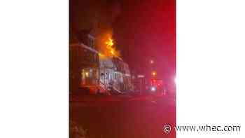 Crews fighting massive fire in Corn Hill