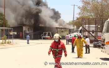 Tres bomberos se deshidrataron en incendio de La Victoria - El Sol de Hermosillo