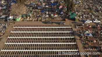 Aerial images of the Santiago General Cemetery as Chile virus deaths rise