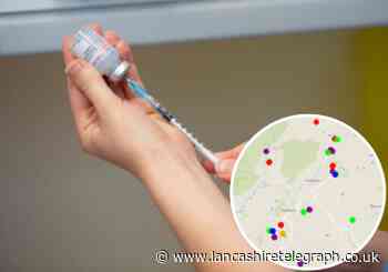 Interactive map of vaccination centres available in East Lancs