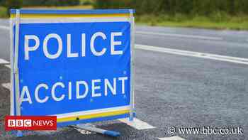 Man dies after motorbike in crash with van near Elgin
