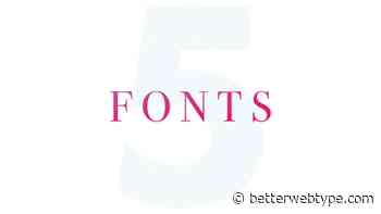 All you need is 5 fonts