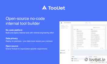 ToolJet - Open-source alternative for Retool