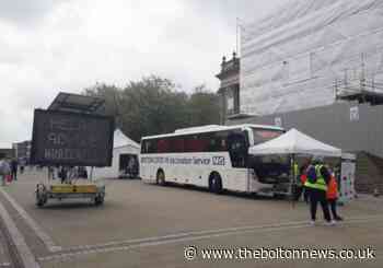 Coronavirus vaccine bus moves into Bolton town centre - The Bolton News