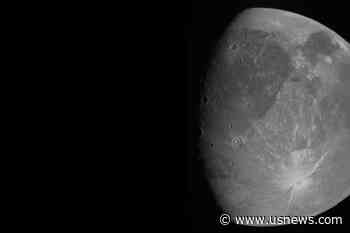Spacecraft Buzzes Jupiter's Mega Moon, 1st Close-Up in Years