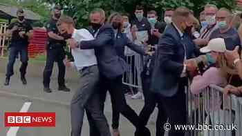 France: President Macron slapped by person in crowd
