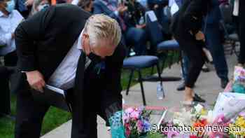 'A province left in mourning': Premier Doug Ford attends vigil for Muslim family struck in deadly targeted attack