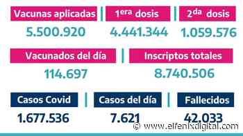Situación de Coronavirus en Provincia de Buenos Aires 08/06/2021 - El Fenix Digital