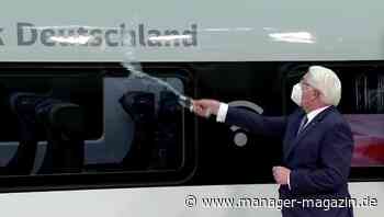 30 Jahre ICE: Frank-Walter Steinmeier tauft 374 Meter langen ICE