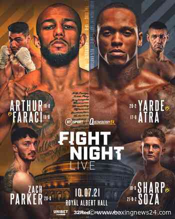 Lyndon Arthur and Anthony Yarde return to action on July 10