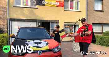 Freddy en Dan uit Melle pimpten hun hele voorgevel voor EK: “Tranen in de ogen als de Duivels scoren” - VRT NWS