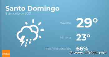 Previsión meteorológica: El tiempo hoy en Santo Domingo, 9 de junio - Infobae.com