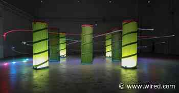 Watch a Drone Swarm Fly Through a Fake Forest Without Crashing - WIRED