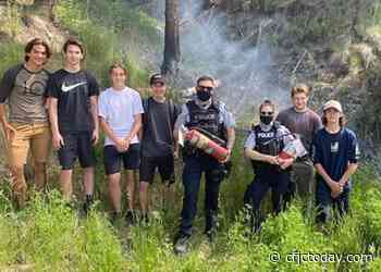 Williams Lake teens help douse small forest fire before crews arrived - CFJC Today Kamloops