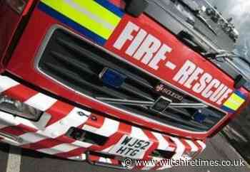 Shed is destroyed in fire at Melksham and house guttering is damaged