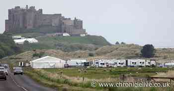 See Bamburgh transformed into film set for new Indiana Jones movie