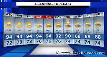 Houston Weather: Summer sizzle continues through the end of the week - KPRC Click2Houston