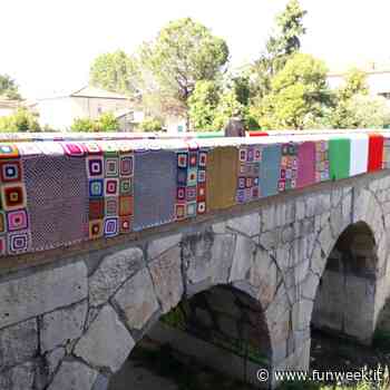 Savignano, il ponte sul Rubicone rivestito di mattonelle di lana - Funweek