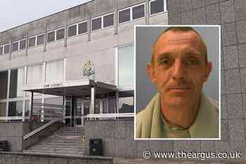 Brighton lout Kevin Hume sent back to prison for PC assault