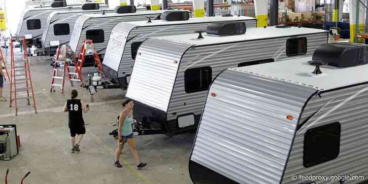 A major RV maker now has $14 billion in backlogged orders and is 'pretty much sold out for the next year'