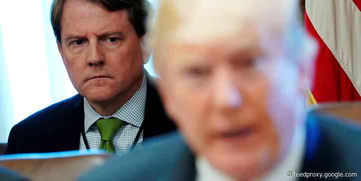 Trump's former White House counsel testified that there was 'never really a good beginning, middle, and end' to their conversations