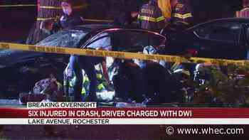 RPD: 6 hurt in crash, driver charged with DWI