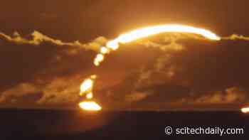 A Ring of Fire Sunrise Solar Eclipse