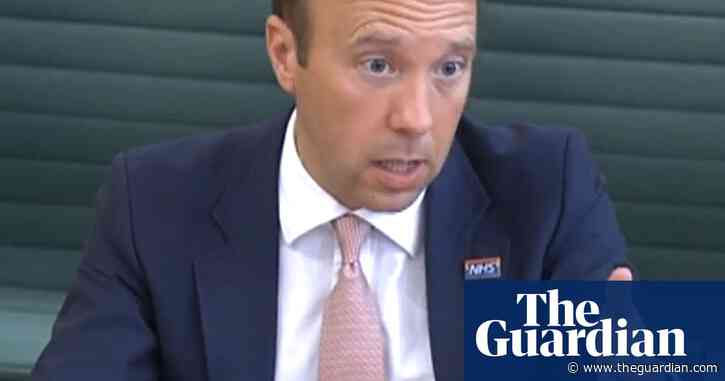 Hancock defends Covid care home policy in front of MPs