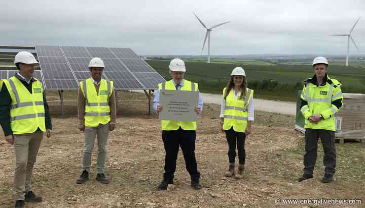 Boris Johnson installs first solar panel at utility-scale energy park