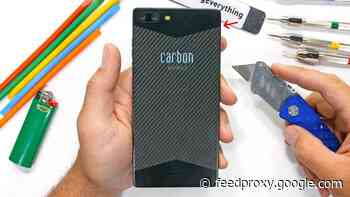 Carbon 1 MK II carbon fiber smartphone gets durability tested (Video)