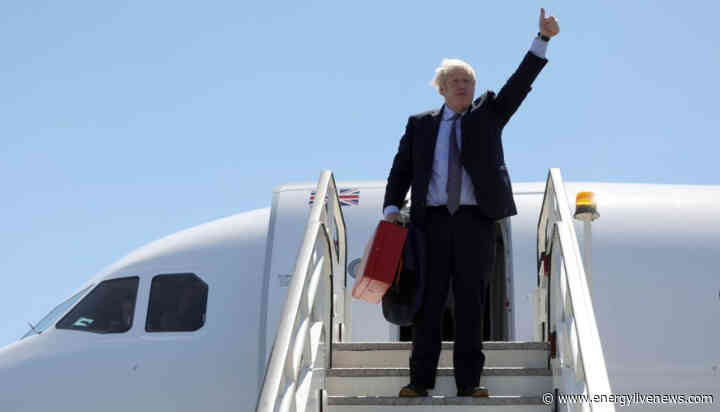 Boris Johnson flies to green G7 summit in private jet