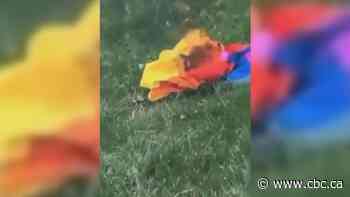Peel police investigate burning of Pride flag at Mississauga school as hate-motivated incident