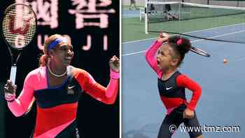 Serena Williams' Daughter Rocks Mom's Iconic Fit To Tennis Practice, My Mini-Me! - TMZ