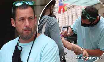 Adam Sandler makes the most of his downtime after landing in Prague ahead of filming Spaceman - Daily Mail