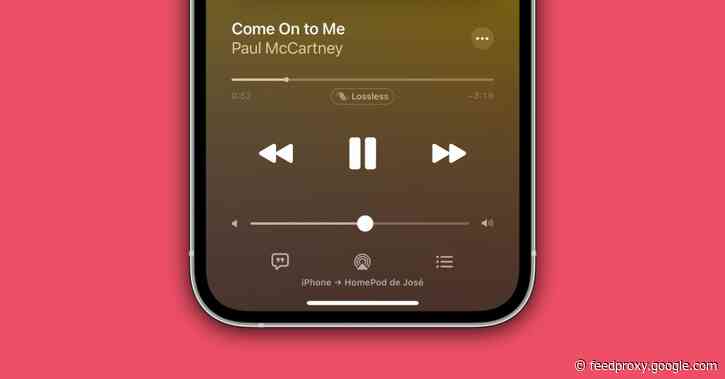 iOS 14.6 allows users to AirPlay songs on Apple Music in Lossless from iPhone to HomePod