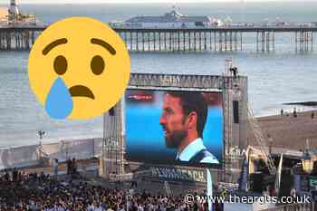 England's Euros journey will not screened on Brighton beach