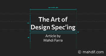 The Art of Design Spec’ing