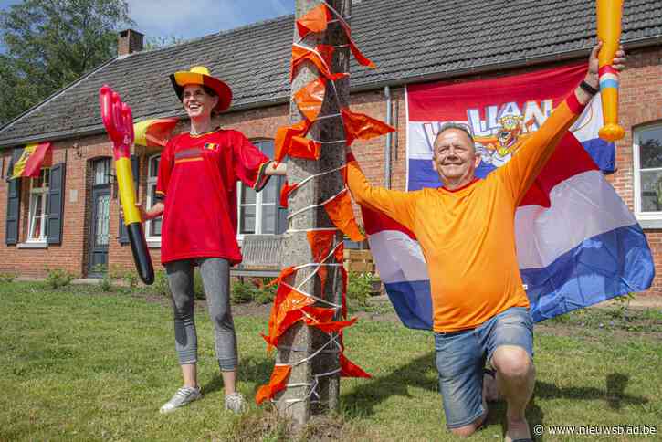 Op stap in grensdorp Poppel, waar Duivels- én Oranjegekte volop leeft: “Hopelijk spelen ze tegen elkaar”