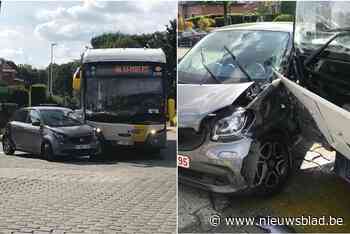 Buschauffeur in shock na botsing met auto<BR />