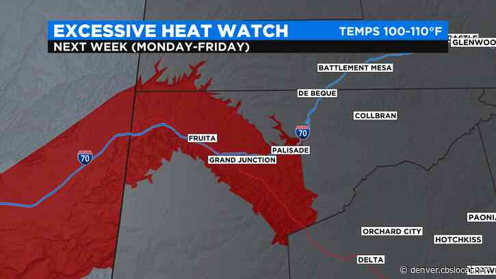 Potential For 110 Degree Weather Next Week Prompts Rare Excessive Heat Watch In Colorado