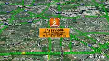 Houston traffic: I-45 Gulf Freeway, 610 West Loop and I-69 Southwest Freeway interchange closed this weekend - KTRK-TV