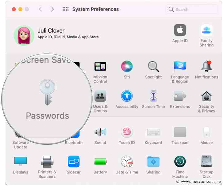 macOS Monterey Features Dedicated Password Section in System Preferences, Built-In Authenticator and More